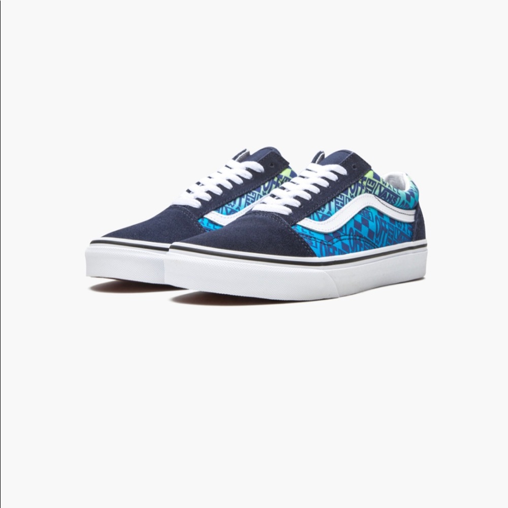 Vans Old Skool (Logo Flame) Parisian Night/ True White